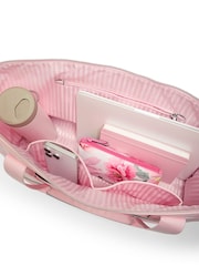 Victoria's Secret Iconic Stripe Pink Weekender Bag - Image 3 of 4