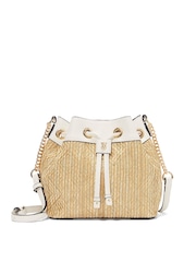 Victoria's Secret Brown Straw Mini Bucket Bag - Image 1 of 3