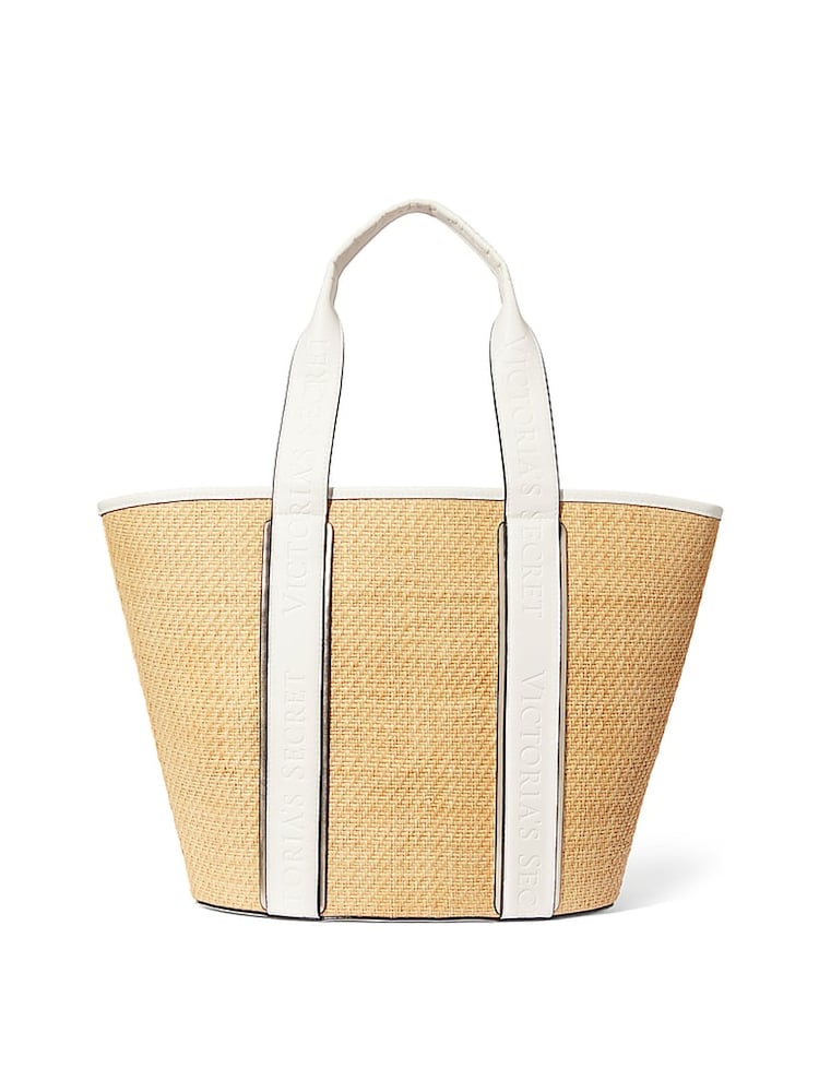 Victoria's Secret Brown Straw Tote Bag - Image 1 of 3