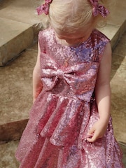 Konges Sløjd Pink Rosie Short Sleeve Dress - Image 5 of 7