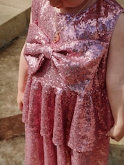 Konges Sløjd Pink Rosie Short Sleeve Dress - Image 7 of 7