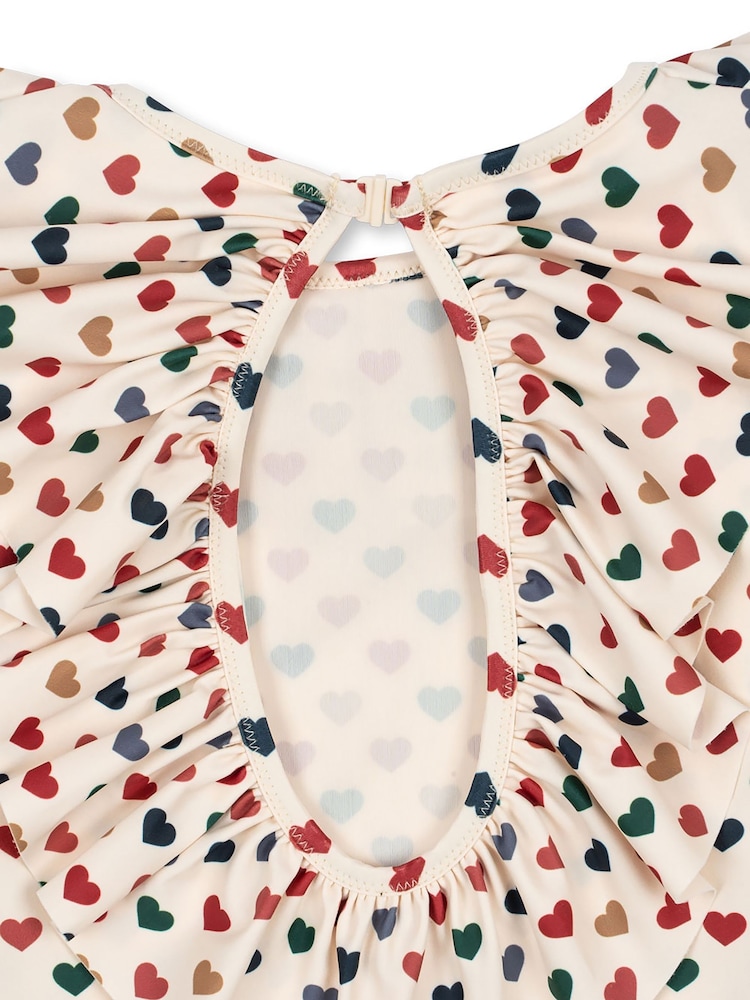 Konges Sløjd Cream Manuca Long Sleeve Swimsuit - Image 3 of 3