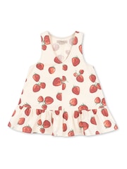 Konges Sløjd Cream Fen Heart Print Sleeveless Dress - Image 1 of 3