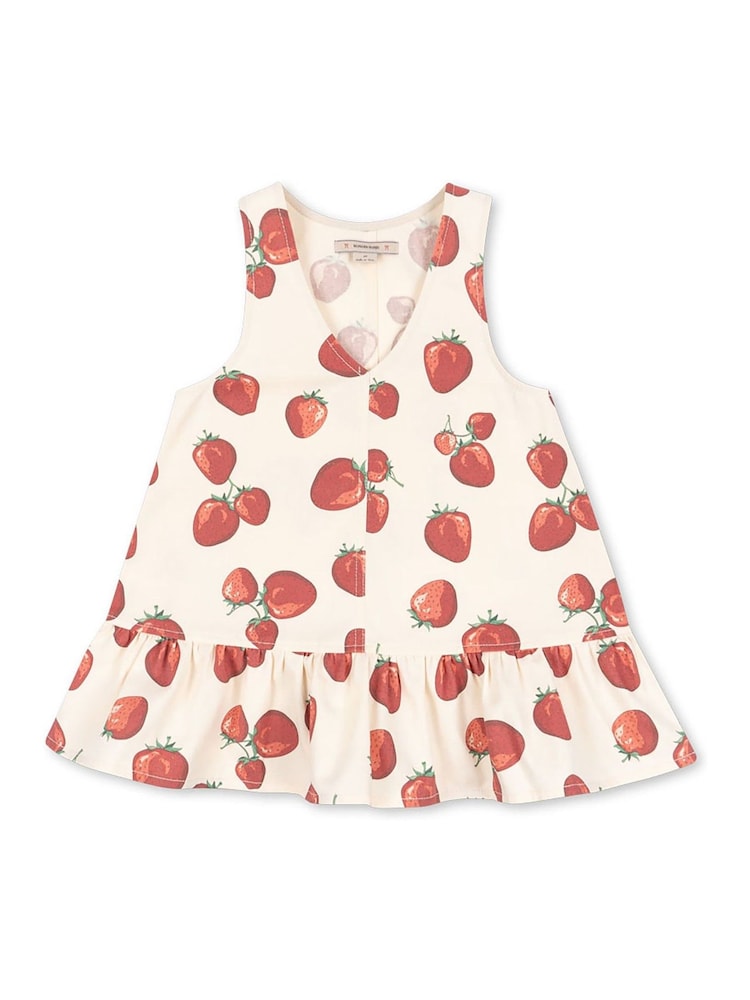 Konges Sløjd Cream Fen Heart Print Sleeveless Dress - Image 1 of 3