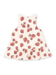 Konges Sløjd Cream Fen Heart Print Sleeveless Dress - Image 2 of 3