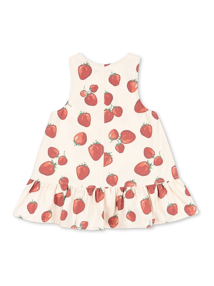 Konges Sløjd Cream Fen Heart Print Sleeveless Dress - Image 2 of 3