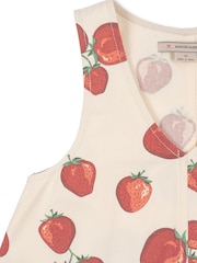 Konges Sløjd Cream Fen Heart Print Sleeveless Dress - Image 3 of 3