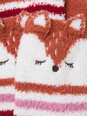 FatFace Orange Fluffy Fox Socks - Image 2 of 2