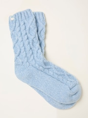FatFace Cream Cable Lounge Socks - Image 1 of 2