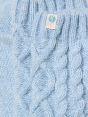 FatFace Cream Cable Lounge Socks - Image 2 of 2