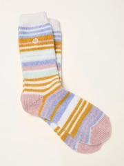 FatFace Multi Colour Super Soft Striped Socks - Image 1 of 2