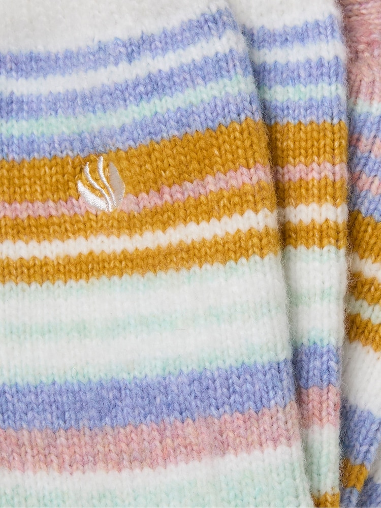 FatFace Multi Colour Super Soft Striped Socks - Image 2 of 2