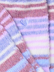 FatFace Purple Super Soft Striped Socks - Image 2 of 2