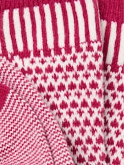 FatFace Red Heart Fairisle Cosy Socks - Image 2 of 2
