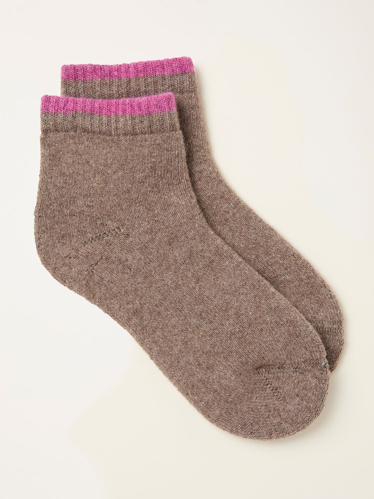 FatFace Brown Thermal Lounge Socks - Image 1 of 2
