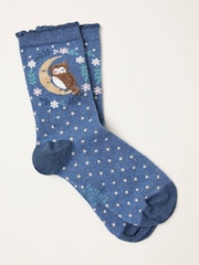 Calcetines mullidos con diseño de búho de FatFace - Imagen 1 de 2
