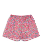 Konges Sløjd Pink 100% Organic Cotton Pacey Floral Print Shorts - Image 1 of 3
