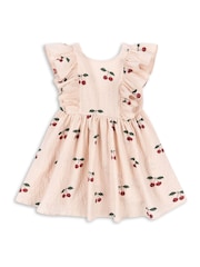 Konges Sløjd Pink Elin Cherry Print Dress - Image 1 of 5