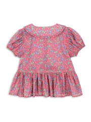 Konges Sløjd Pink Pink  Pacey Floral Print Short Sleeve Blouse - Image 2 of 4