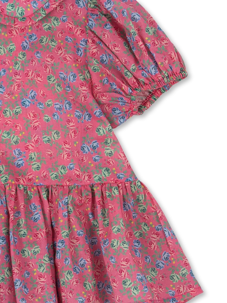Konges Sløjd Pink Pink  Pacey Floral Print Short Sleeve Blouse - Image 4 of 4