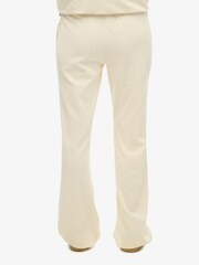 Superdry White Velour Wide Leg Joggers - Image 5 of 6