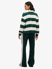 Superdry Green Ground Athletic Essentials Wide Leg 100% Cotton Joggers - Image 2 of 6