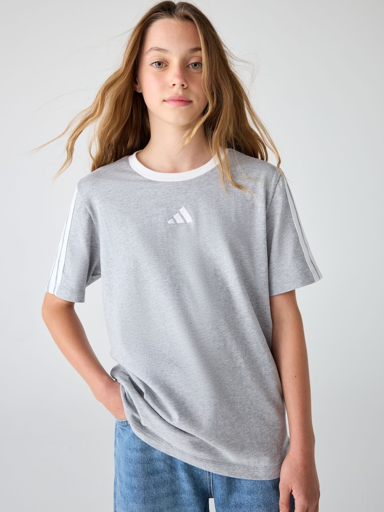 adidas Grey Essentials Kids T-Shirt - Image 1 of 7