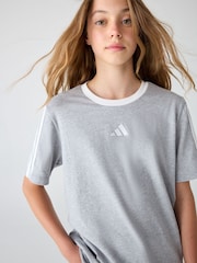 adidas Grey Essentials Kids T-Shirt - Image 3 of 7