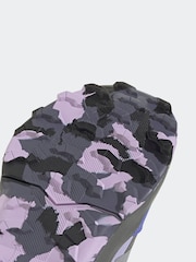 adidas Grey/Blue/Purple Terrex Ax4r Mid Hiking Kids Boots - Image 6 of 8