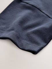 Navy Blue Relaxed Fit Short Sleeve 100% Cotton T-Shirt (3-17yrs) - Image 4 of 4