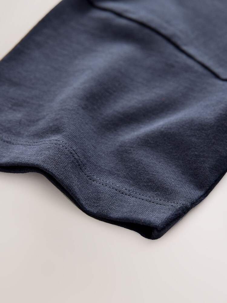 Navy Blue Relaxed Fit Short Sleeve 100% Cotton T-Shirt (3-17yrs) - Image 4 of 4
