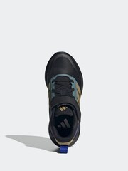 adidas Black/Metallic Runfalcon 5 Hook and Loop Running Kids Trainers - Image 5 of 9