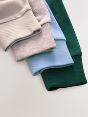 Blue/Green/Grey/Stone Plain Long Sleeve Cosy T-Shirts 4 Pack (3-16yrs) - Image 2 of 7