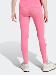 adidas Pink Essentials 3-Stripes Kids Leggings - Image 2 of 6