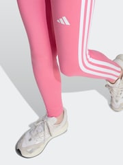 adidas Pink Essentials 3-Stripes Kids Leggings - Image 4 of 6