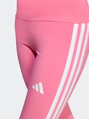 adidas Pink Essentials 3-Stripes Kids Leggings - Image 5 of 6