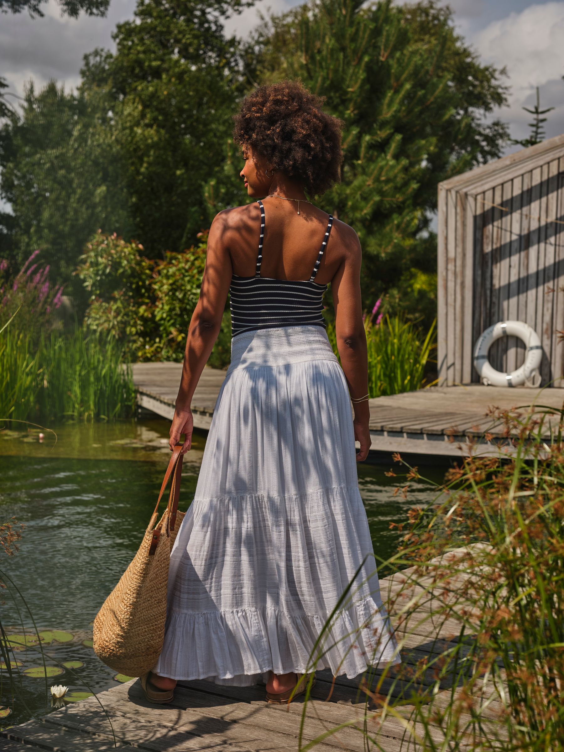 Buy FatFace Rhea White Beachwear Maxi Skirt from Next USA