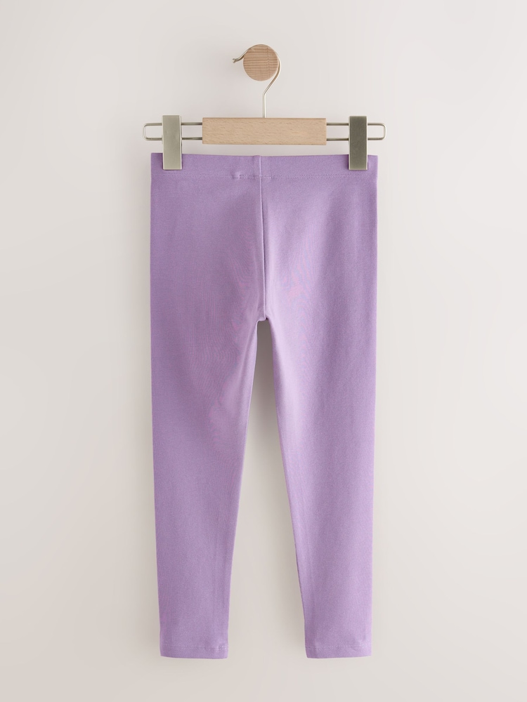 Pink/Lilac/Berry Regular Fit Leggings 3 Pack (3-16yrs) - Image 2 of 7
