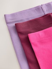 Pink/Lilac/Berry Regular Fit Leggings 3 Pack (3-16yrs) - Image 7 of 7