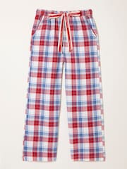 FatFace Lola Red Multi Check Pyjama Bottoms - Image 1 of 1