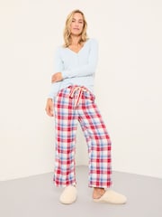 FatFace Lola Red Multi Check Pyjama Bottoms - Image 3 of 6