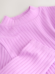 Purple High Neck Long Sleeve Top (3-16yrs) - Image 3 of 4