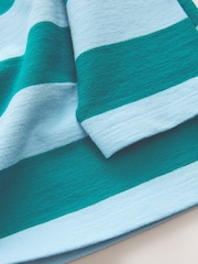 Blue Stripe Textured Long Sleeve Top (3-16yrs) - Image 7 of 8