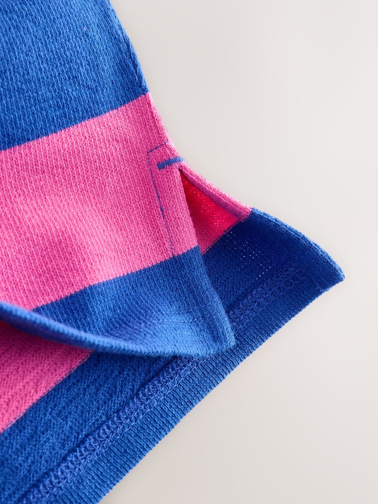Pink/Blue Stripe Textured Long Sleeve Top (3-16yrs) - Image 8 of 8