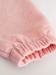 Pink Textured Bow Long Sleeve Top (3-16yrs) - Image 4 of 6