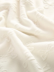 Ecru White Textured Bow Long Sleeve Top (3-16yrs) - Image 3 of 4