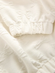 Ecru White Textured Bow Long Sleeve Top (3-16yrs) - Image 4 of 4