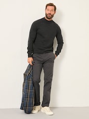 Gris antracita - FatFace Knitted Turtle Neck Jumper - Imagen 3 de 5