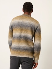 FatFace Natural Ombre Knitted Crew Jumper - Image 2 of 6
