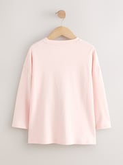 Pink Christmas Graffiti Long Sleeve Sequin Top (3-16yrs) - Image 4 of 7